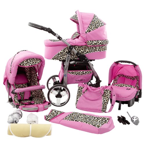 leopard print pushchair