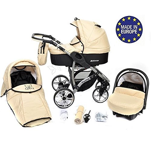 toy pram with car seat